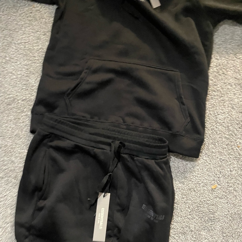 Unisex small essential tracksuit hoodie sweatpants